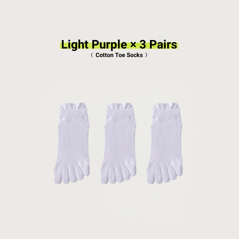 Women's Cotton Toe Socks – Breathable Mesh