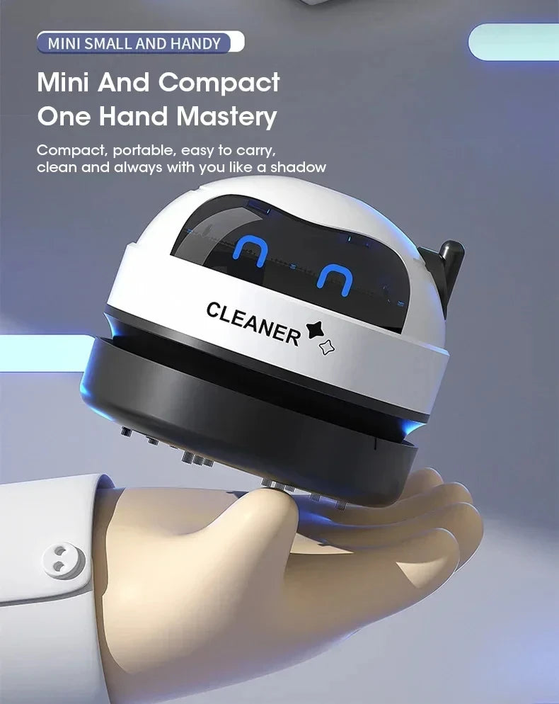 Desk & Table USB Mini Handheld Vacuum Cleaner – Desktop Crumb & Pencil Dust Sweeper for Home & Office