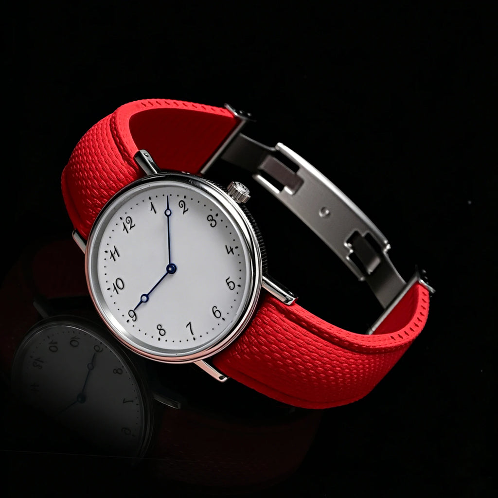 CTS Curved FKM Rubber Quick Release Watch Strap | 18-24mm Universal Diving Bracelet Band