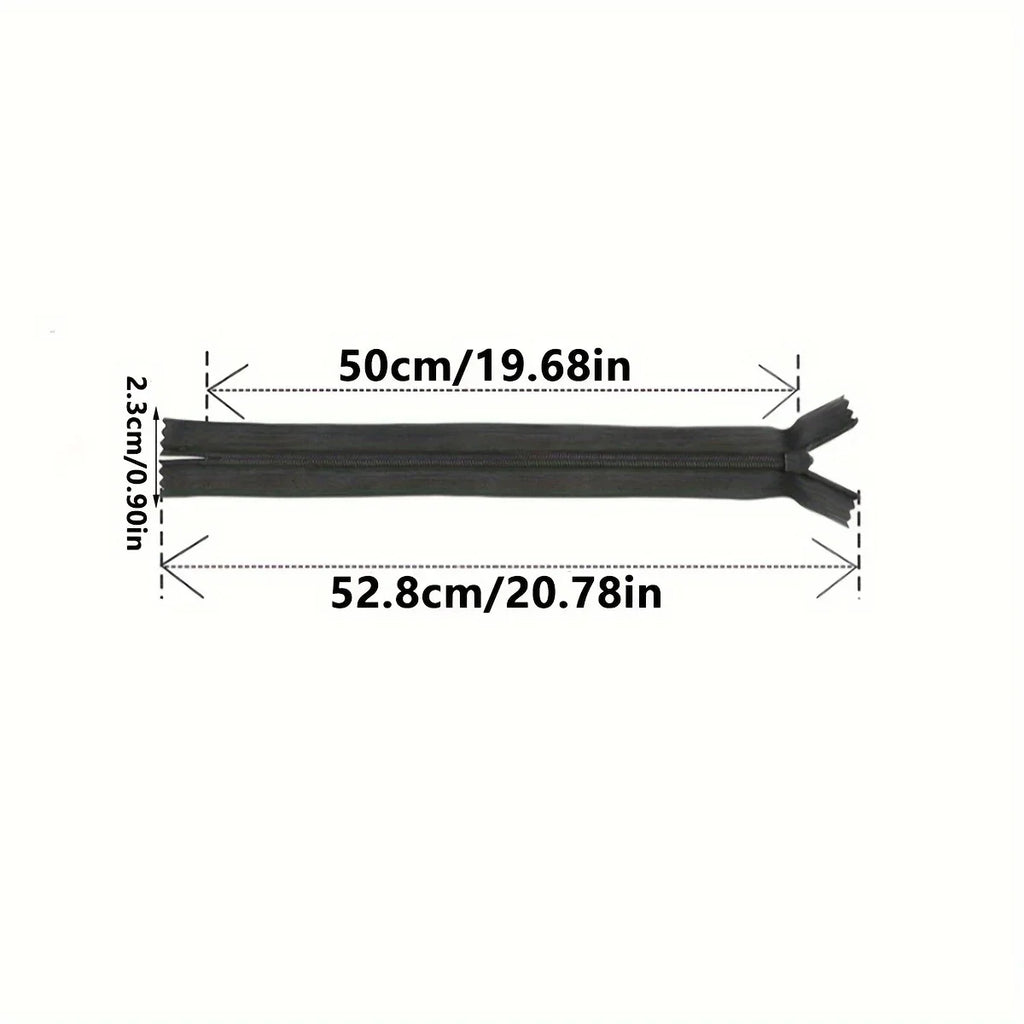 Invisible Zippers 5-Pack — Premium Hidden Zippers for Dresses, Pants & More (18cm–60cm)