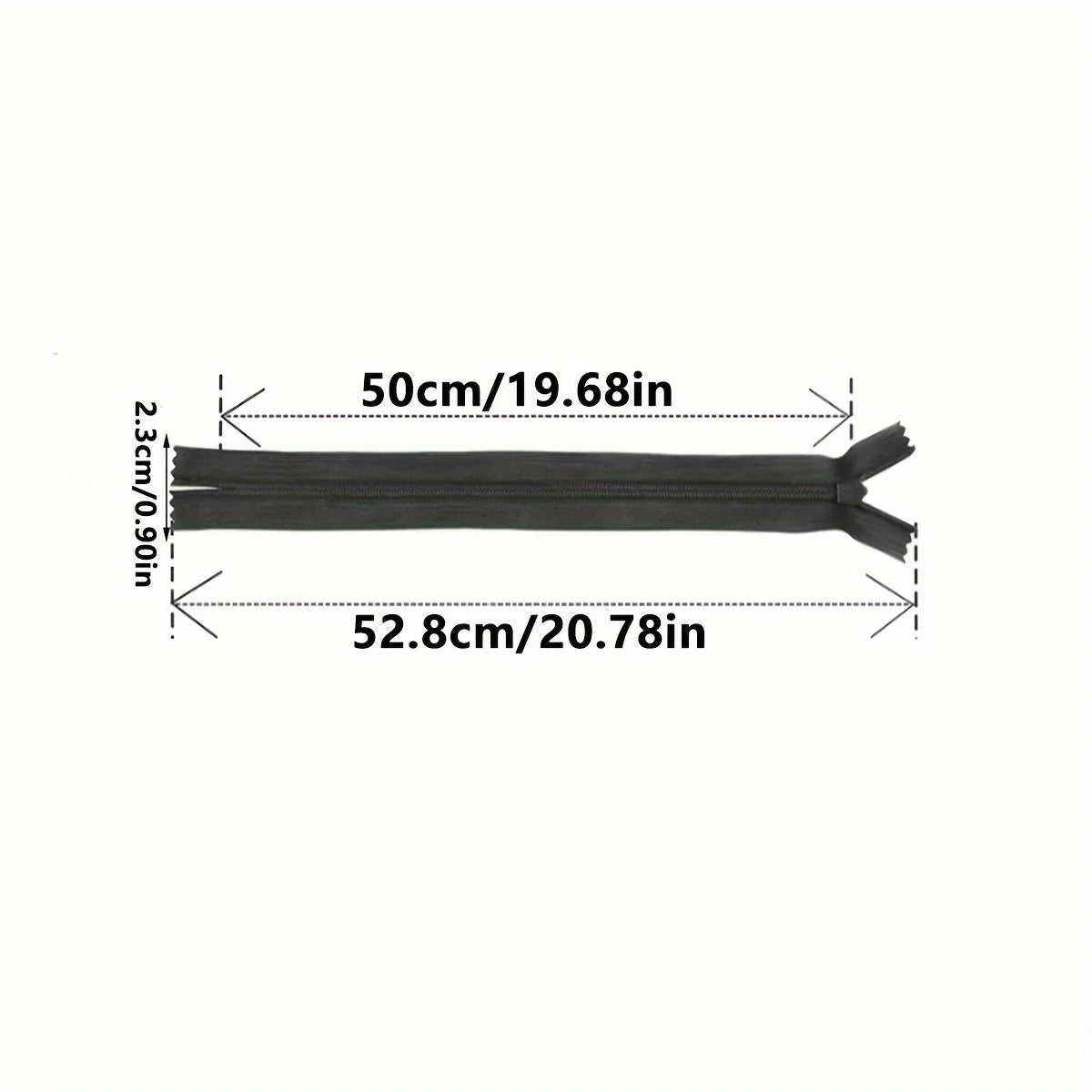 Invisible Zippers 5-Pack — Premium Hidden Zippers for Dresses, Pants & More (18cm–60cm)