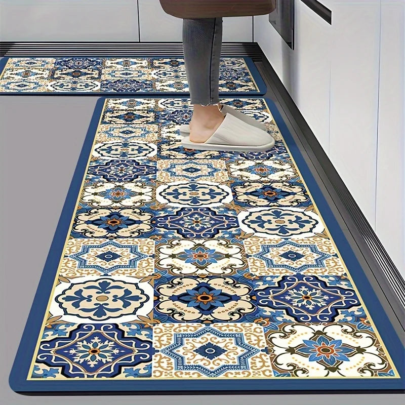 Waterproof Kitchen Rug – Oil-Resistant, Absorbent Non-Slip Mat for Kitchen, Bathroom & Entryway