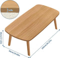 Foldable Wooden Coffee Table — Portable Laptop & Tatami Desk