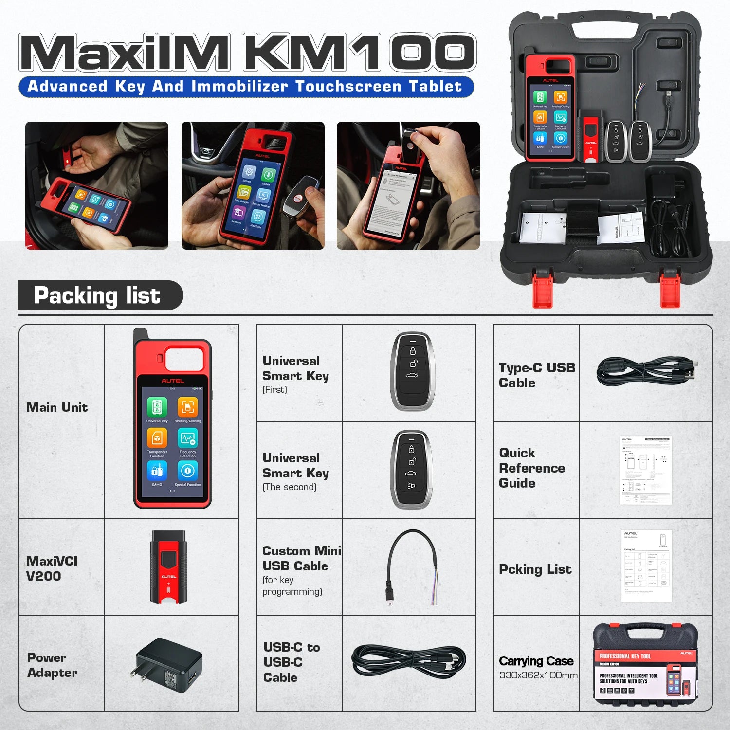 Autel MaxiIM KM100 Car Key Fob Programmer Tool