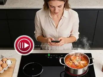 6000W 4-Zone Ceramic Induction Hob – 60cm Black Glass, Touch Control, 9 Power Levels, Timer & Child Lock