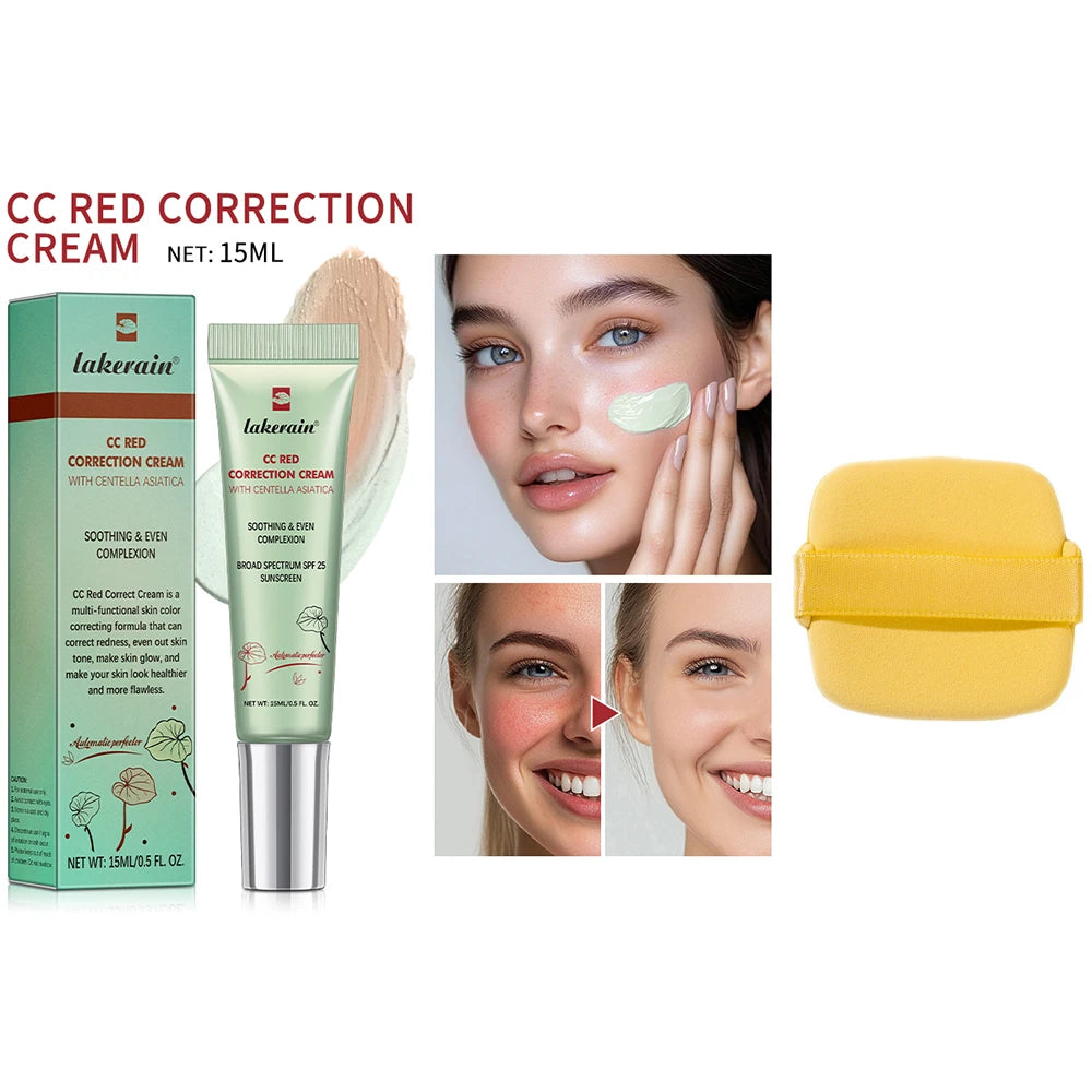 3-Pack CC Cream Color-Changing Foundation — Korean High Coverage Liquid