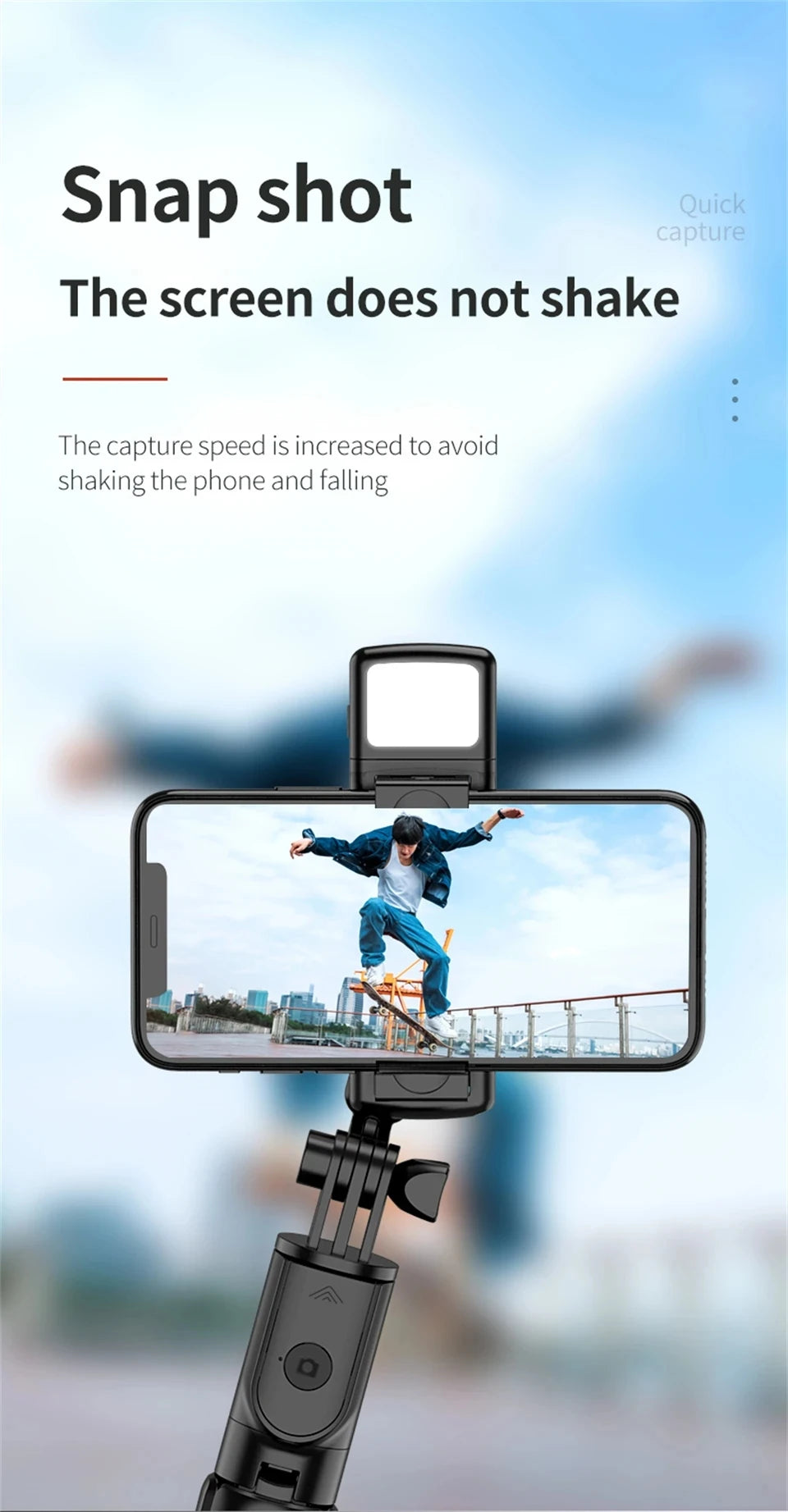 Smartphone Tripod Selfie Stick with Bluetooth Remote