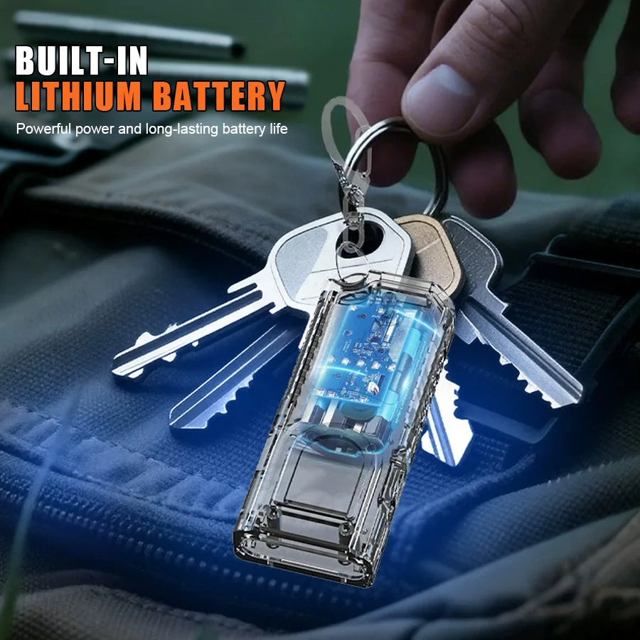 KDULIT Mini COB+LED EDC Flashlight – 450 Lumen, 5 Modes, IPX6, Type-C, Tail Magnet & Clip