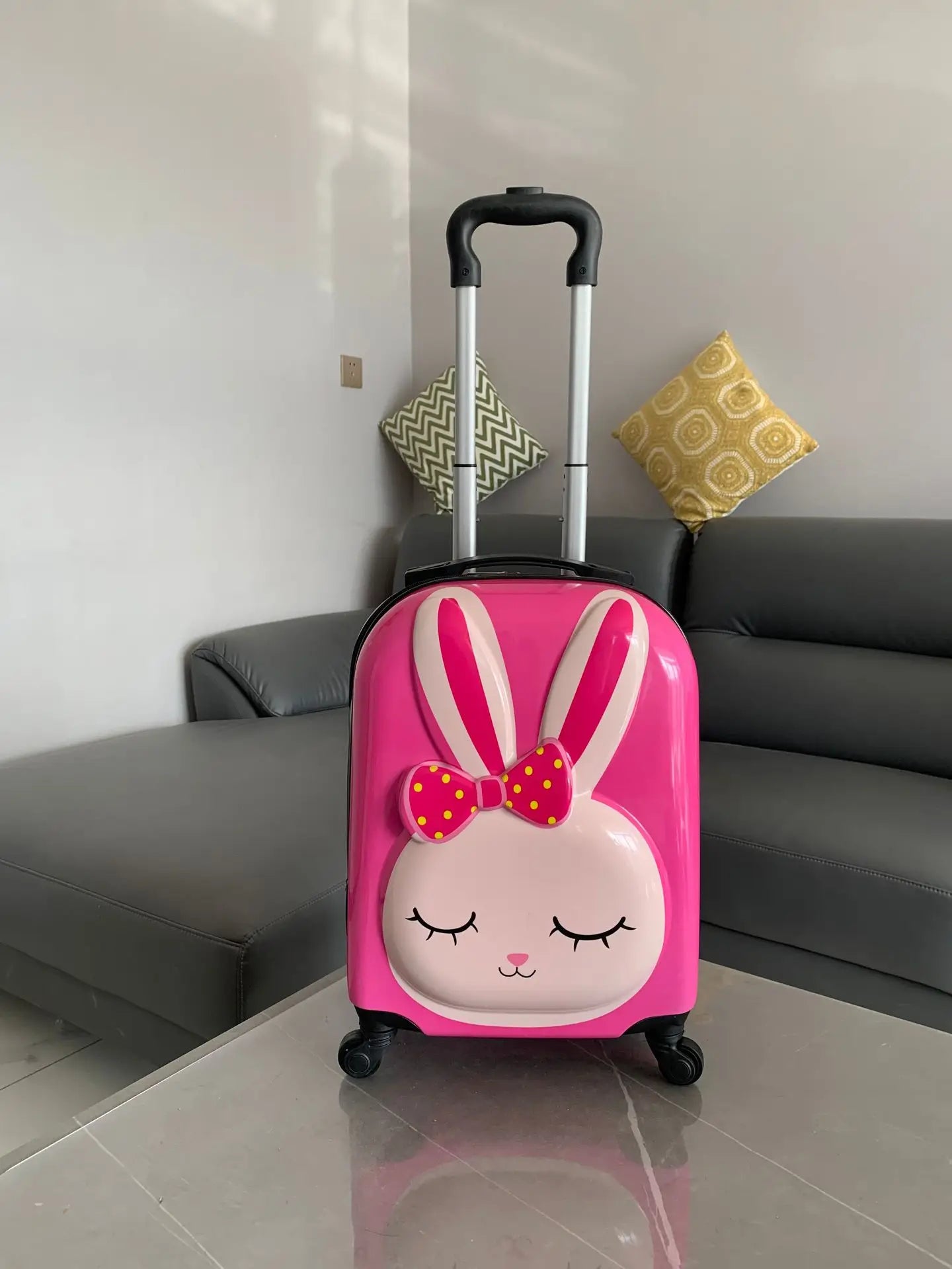 18" 3D Animal Kids Spinner Suitcase — ABS Hard Shell Carry-On for Young Travelers