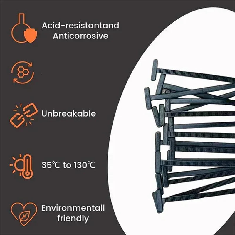 Push. Lock. Done. — ABS Nylon Cable Tie Buckle Clips | Mudguard, Fender & Trunk Lining Fasteners, Self-Locking, 5–200pcs