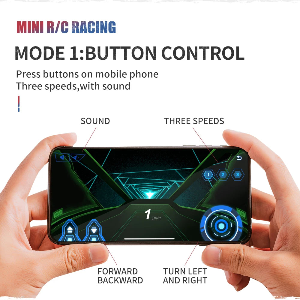1:58 Scale Mini RC Car – Bluetooth Drift Buggy in Collectible PVC Can Pack