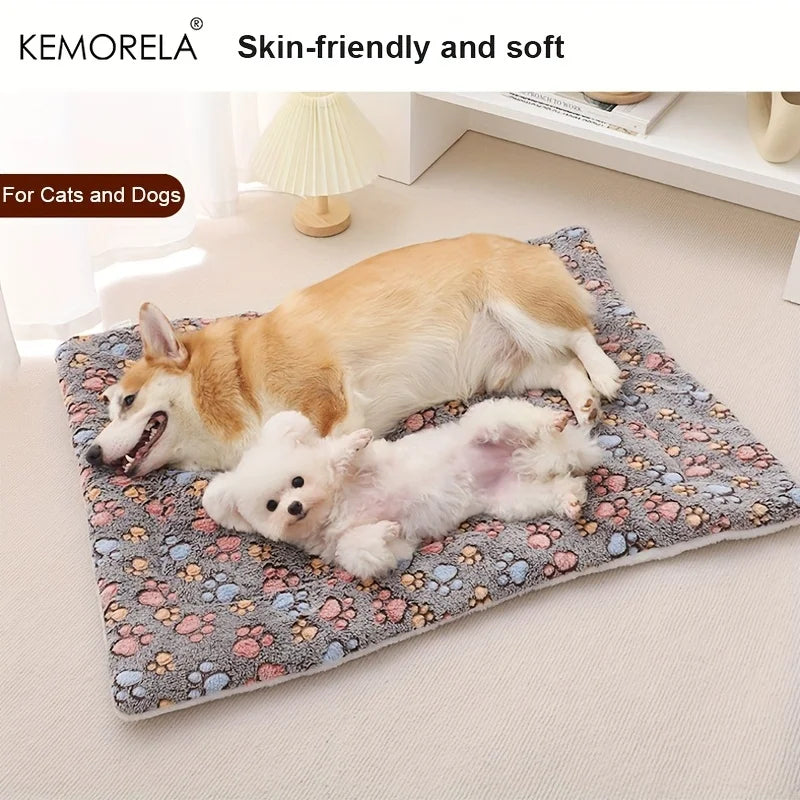KEMORELA Thick Soft Pet Mat – All-Season Dog & Cat Bed Mat for Small to Medium Pets