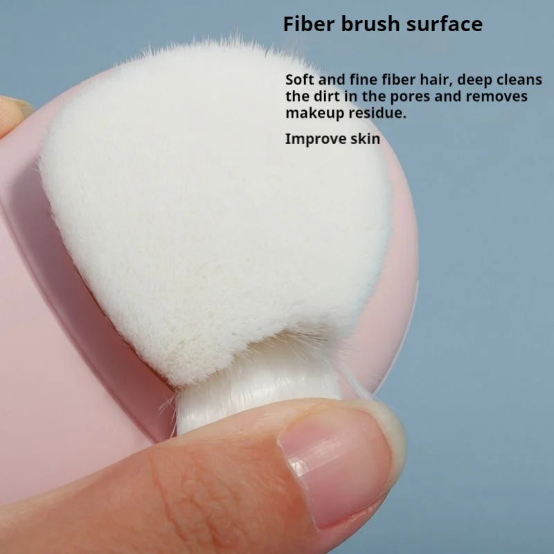 Double-Sided Silicone Facial Cleansing Brush – Manual Deep Pore Cleanser & Gentle Exfoliator