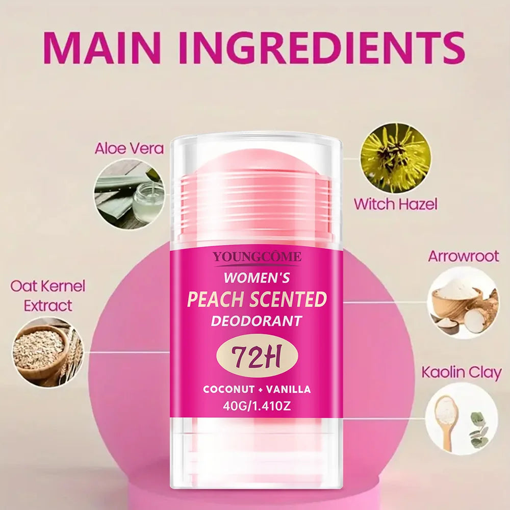 Honey Peach Antiperspirant Deodorant Stick 40g – Underarm Odor Remover