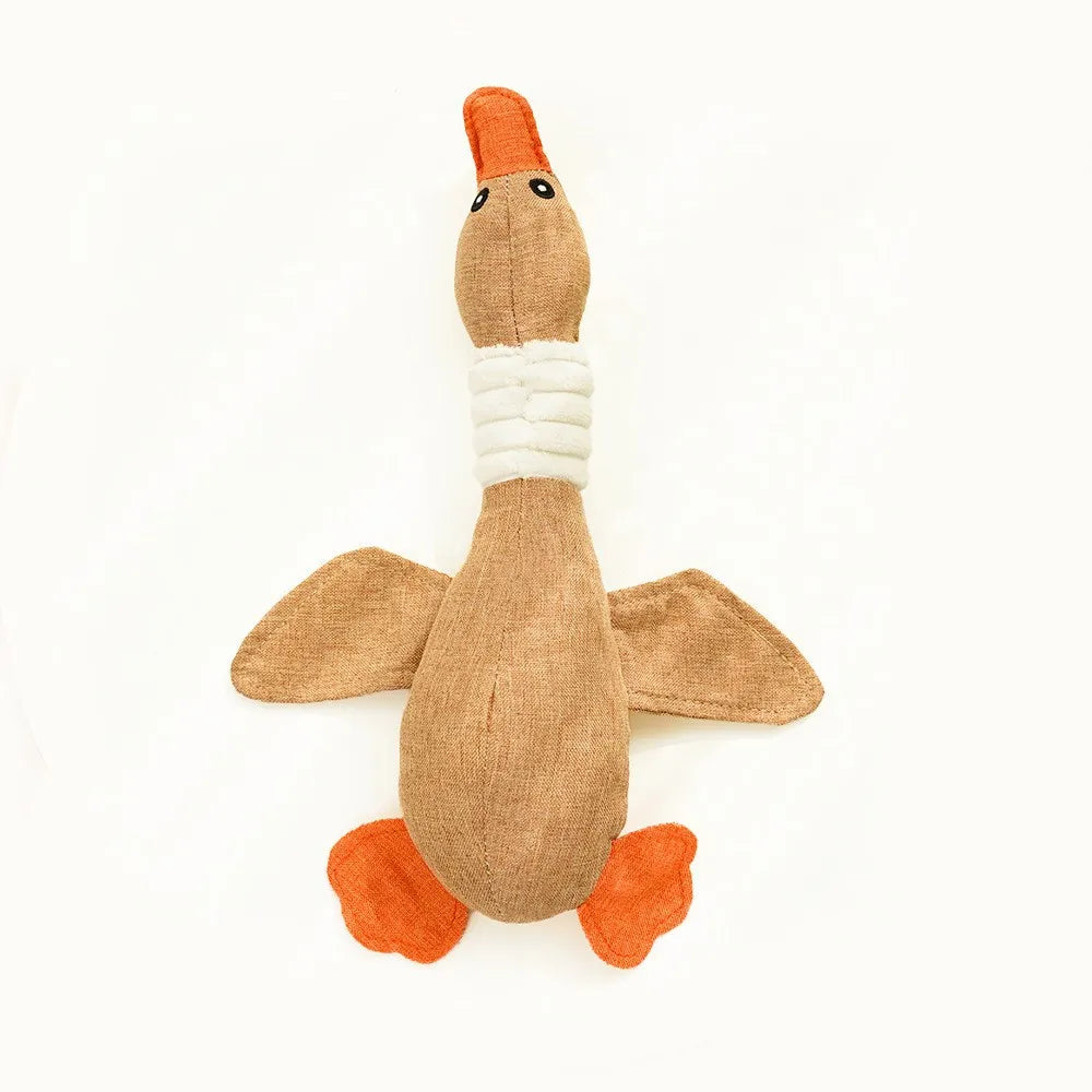 Geese Squeaky Chew Toy for Dogs & Cats