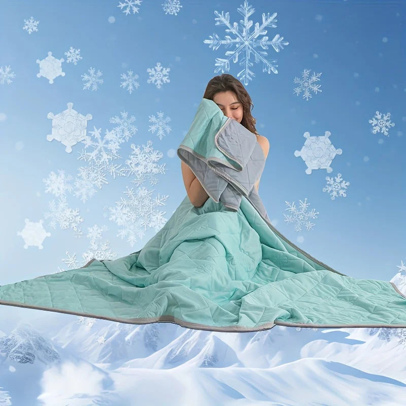 Summer Cooling Blanket – Ultra-Soft Lightweight Breathable Throw for Hot Sleepers & Cooling Pillows
