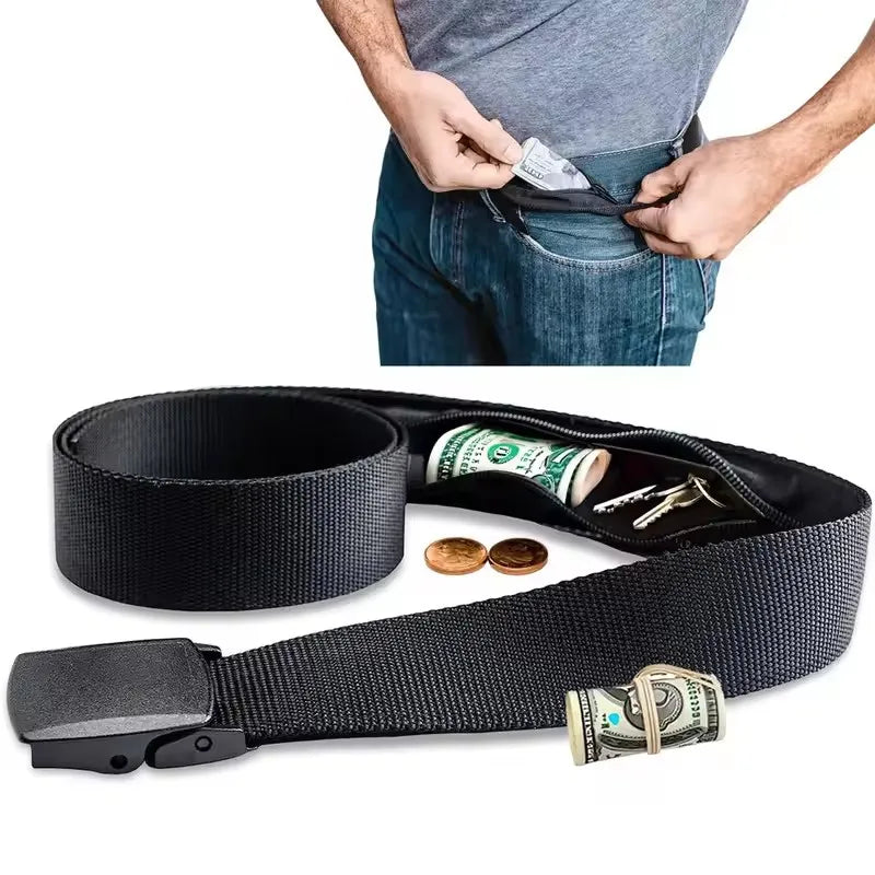 Anti-Theft Hidden Money Belt – Travel Cash Waist Bag & Wallet for Men & Women