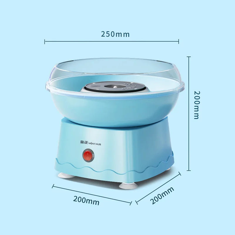 Kids DIY Cotton Candy Machine — Portable with Large Splash-Proof Plate, Hard & Sugar-Free