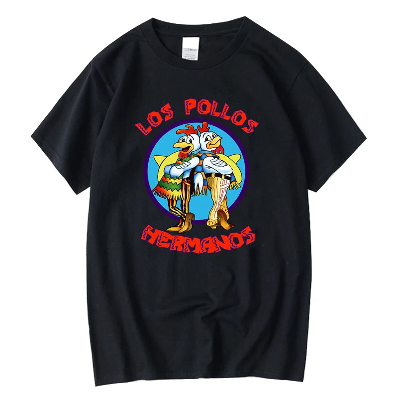 Los Pollos Hermanos Funny Graphic T-Shirt — Breaking Bad Fan Tee