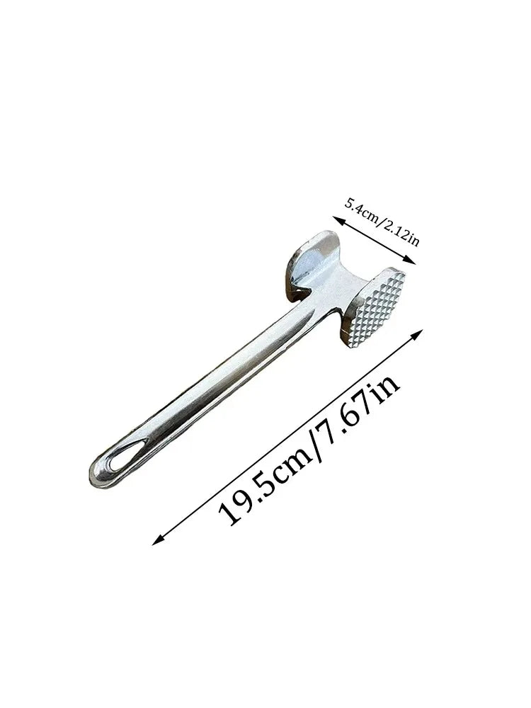 Aluminum Alloy Meat Tenderizer Hammer — Heavy-Duty Double-Sided Kitchen Mallet