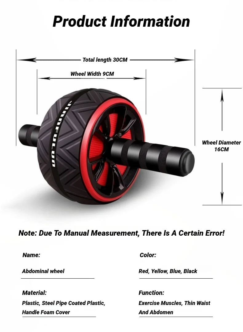 Ab Roller Wheel – Core & Abdominal Workout Equipment for Home Gym, Men & Women Weight Loss