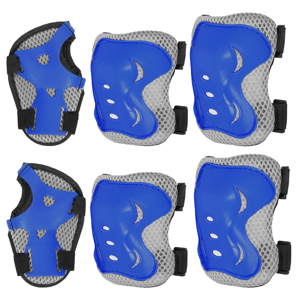 6-Piece Kids Protective Gear Set – Knee Pads, Elbow Pads & Wrist Guards for Bike, Skateboard & Skating