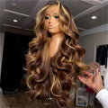 30 Inch Honey Blonde Ombre Body Wave Lace Front Wig | 4/27 Highlight 13x4 13x6 HD Glueless Pre-Plucked Brazilian Human Hair