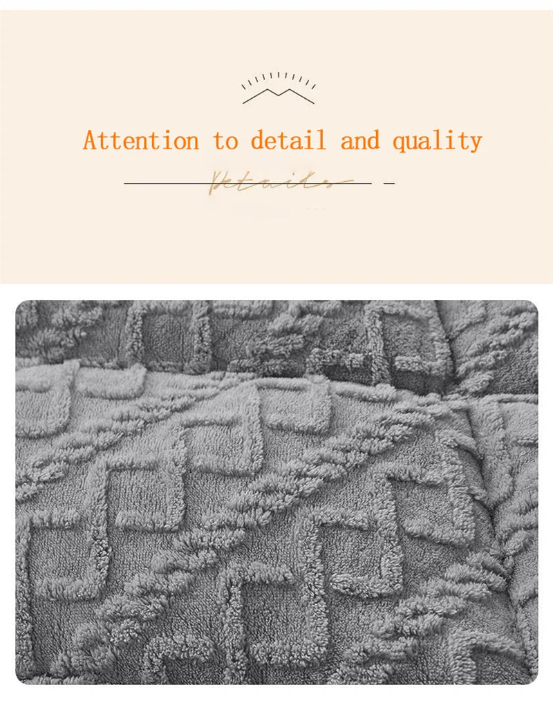 Thick Plush Bed Blanket – Faux Lamb Fleece Winter Comfort