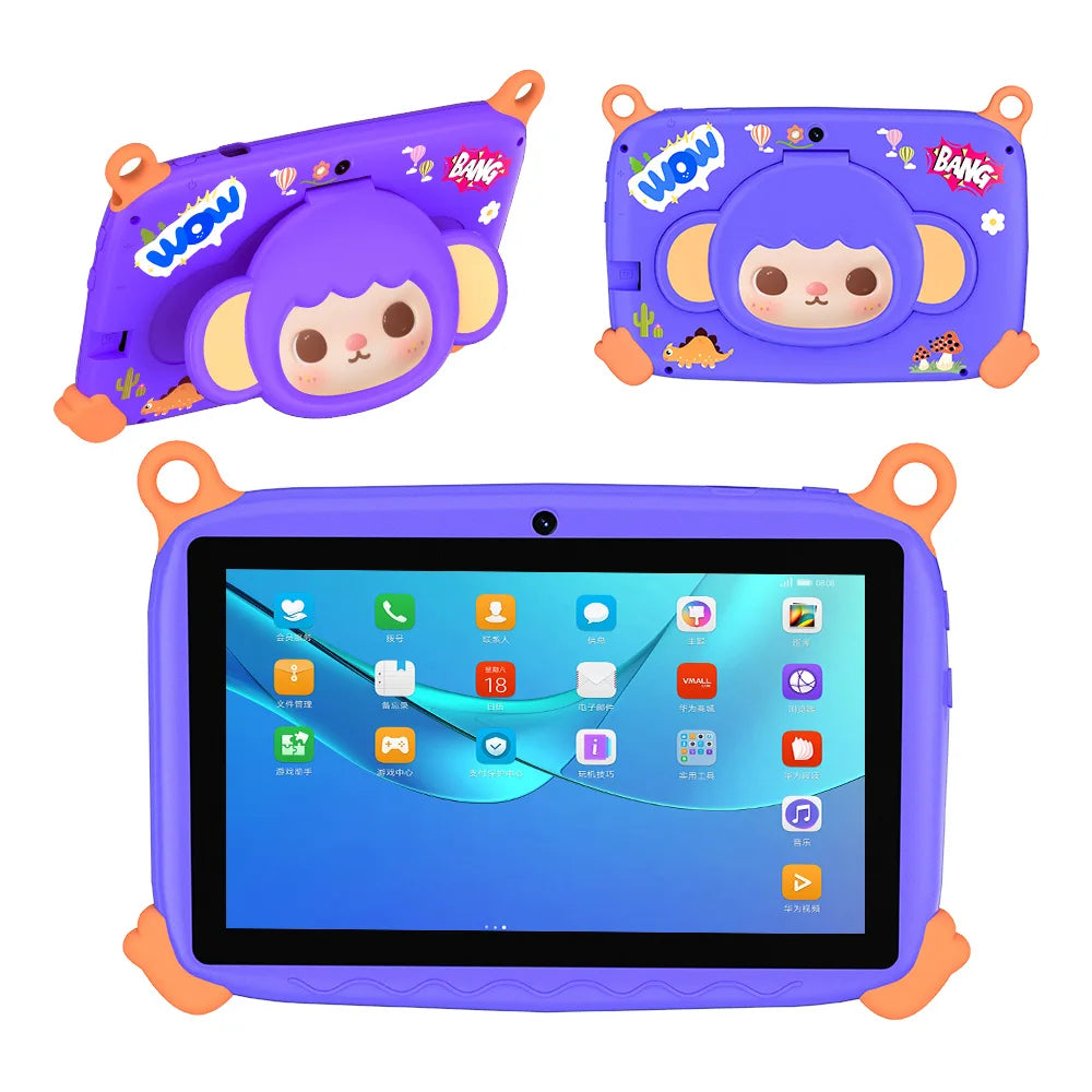 BDF 7" Kids Tablet – 4GB RAM, 64GB, Android 13, 5G Wi-Fi, 1280x800 IPS