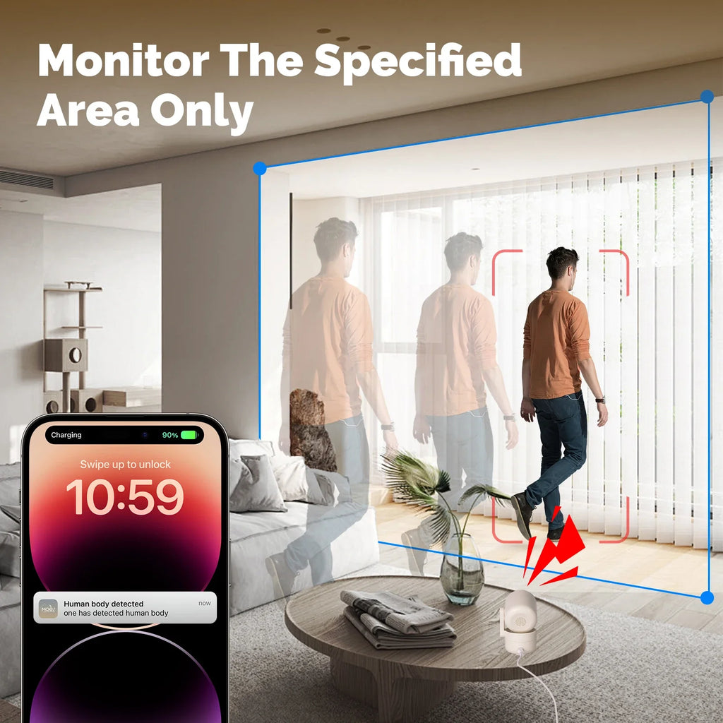 4MP WiFi Indoor Pan/Tilt Security Camera – 360° Pan, IR Night Vision, Motion & Sound Detection | Alexa & Google