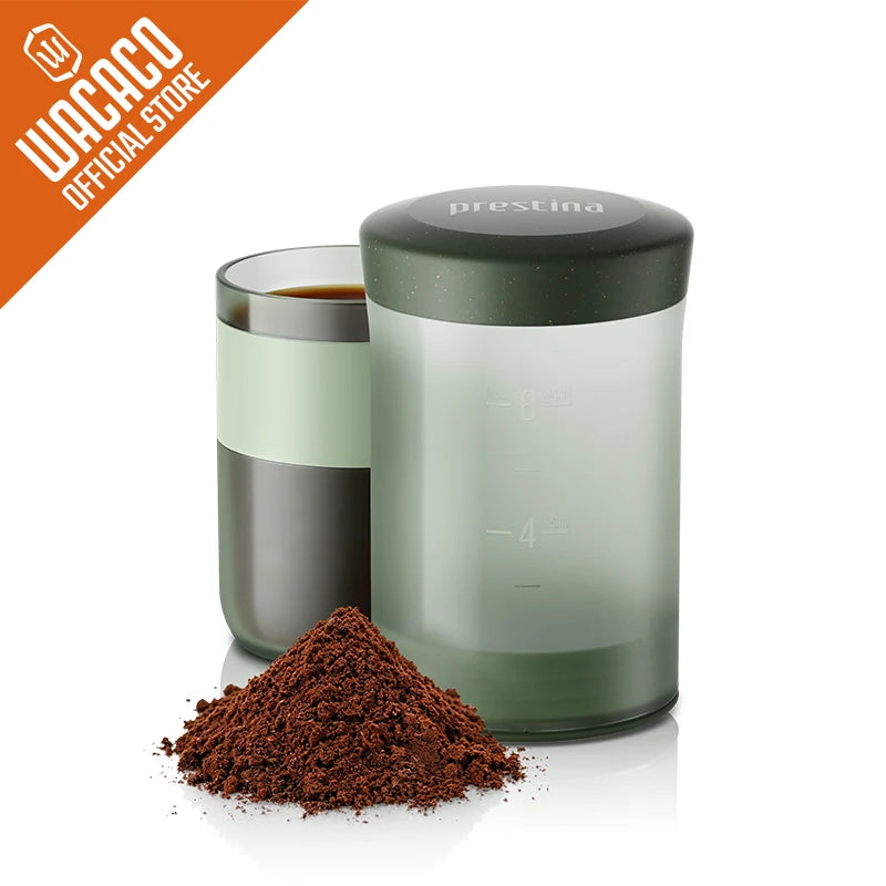 Coffee Anywhere, Anytime — WACACO Prestina All-in-1 Portable French Press | Foldable Manual Brewer for Camping, Hiking & Travel