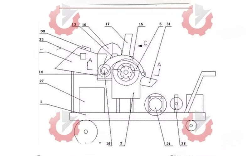 Forestry Wood Chipper & Branch Crusher – Electric or Diesel Powered, 2T/H Capacity