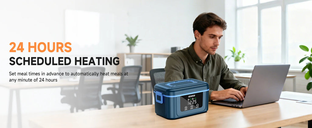 1.4L Cordless Electric Lunch Box – Rechargeable Food Warmer