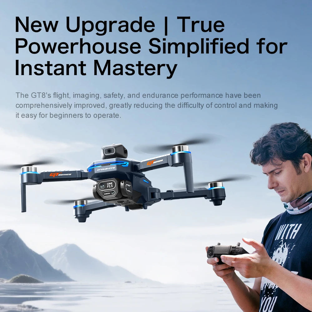 GT8 Drone with Dual Camera & Screen Remote