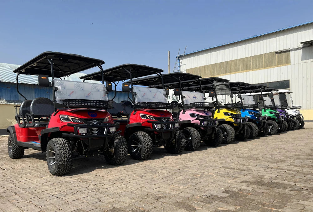 Supreme Luxury Electric Golf Cart — 4WD Off-Road 2/4/6 Seater, 48V–72V, 4–7.5kW