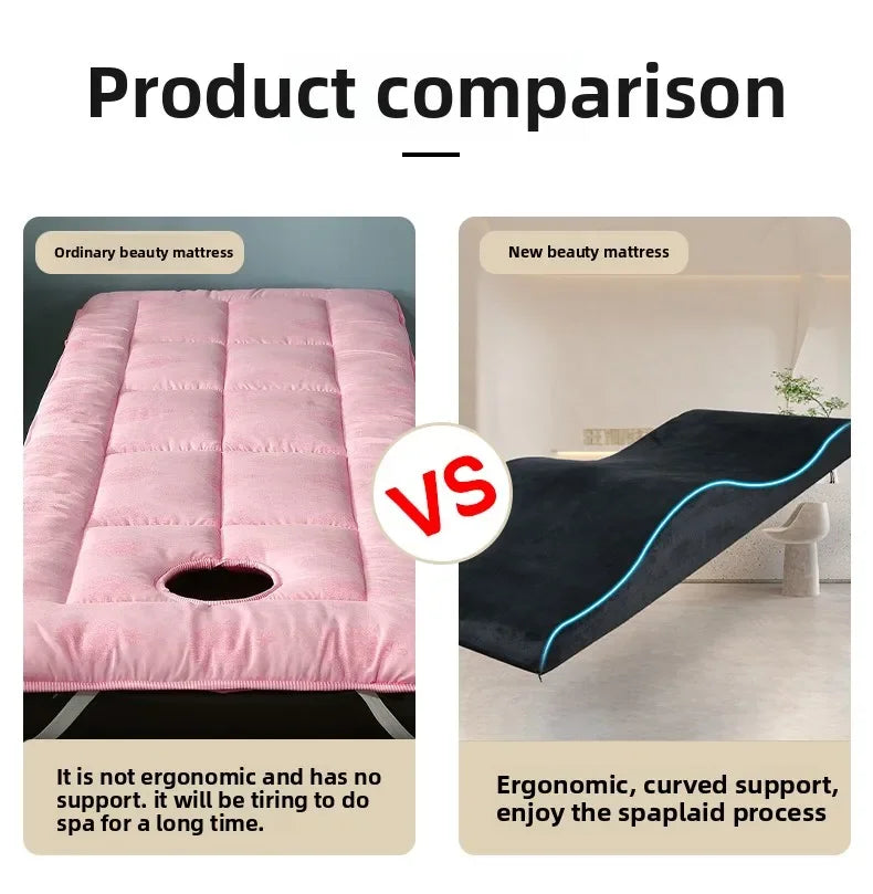 Premium Lash Bed Foam Topper – Ergonomic Contoured Cushion for Beauty Salon & Spa
