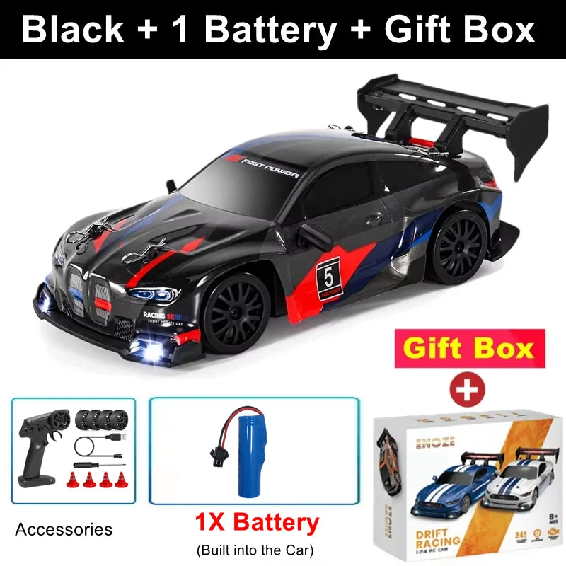 1:24 Scale 4WD RC Drift Car – 20KM/H Off-Road Racing Truck with LED Lights