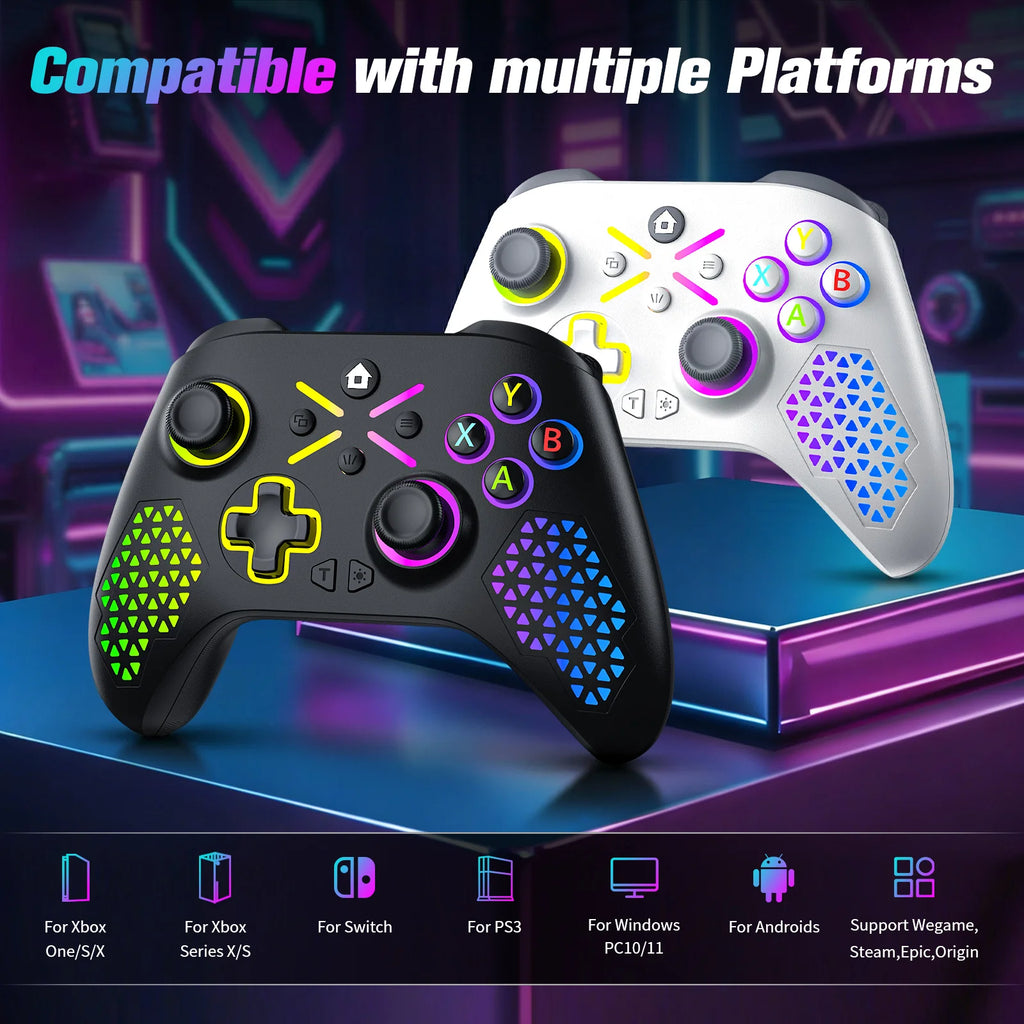 Wireless Xbox Gamepad – 2.4G, Dual Vibration, 6-Axis Gyroscope for Xbox One/S/X, Win 7/8/10