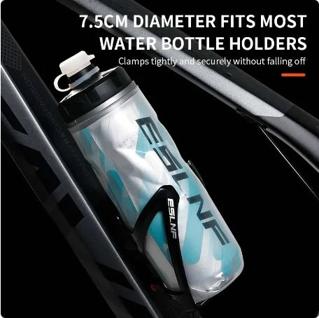 610ml Lightweight Cycling Water Bottle – Insulated MTB & Road Bike Squeeze Bottle, BPA-Free