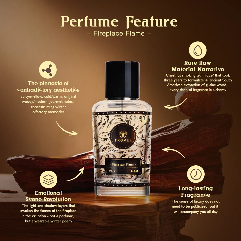 Fireplace Flame EDP 100ml – Smoky Woody Chestnut Vanilla Cologne
