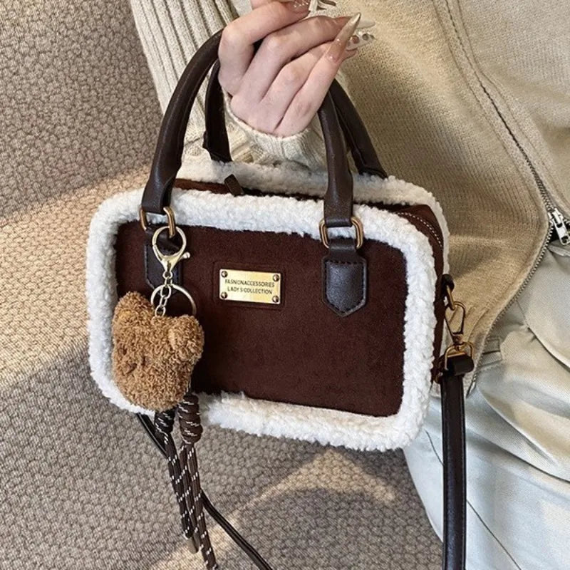Plush Crossbody Bags for Women Shoulder Bags Versatile Purse and Handbags Designer Bag Female Bags Сумка Женская Bolsos Mujer