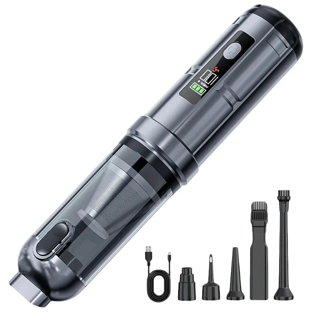 Handheld Car Vacuum – 17kPa Cordless Brushless Cleaner