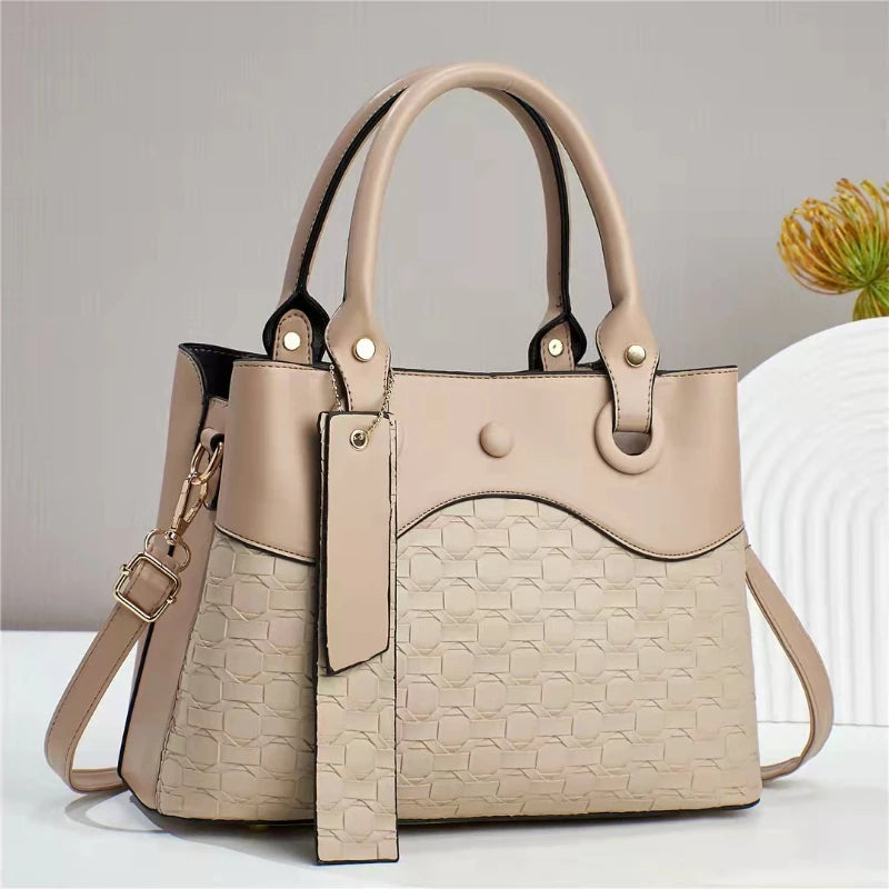 Fashion PU Leather Satchel Crossbody Shoulder Bag – Large Capacity Designer Messenger Handbag for Women