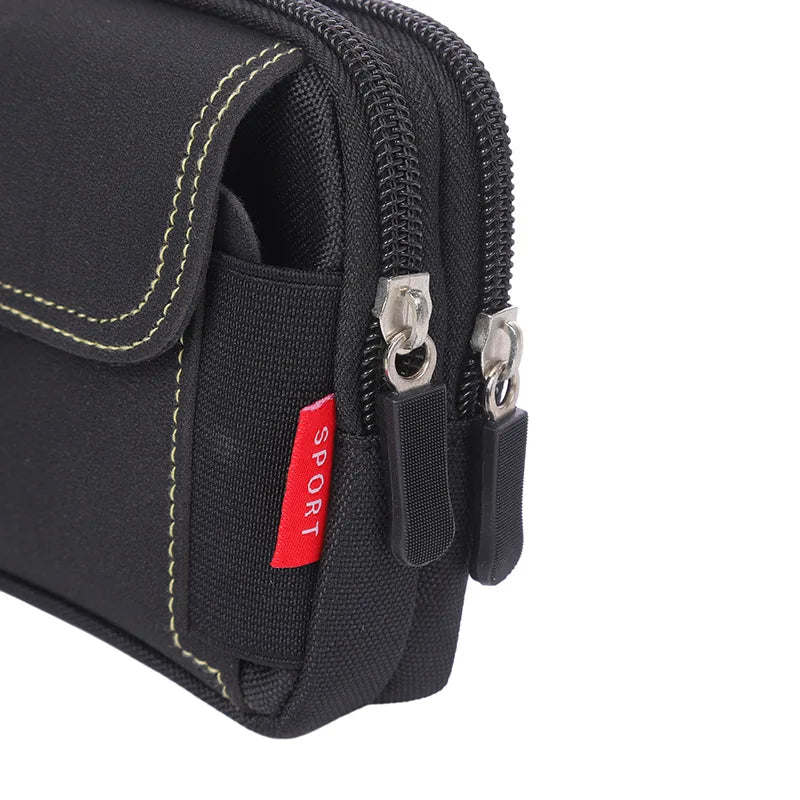Men's Tactical MOLLE Belt Phone Holster – Waist Bag, Card Holder & Duty Belt Pack