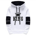 Men's King Print Hoodie & Sweatpants Streetwear Tracksuit – Casual Outdoor Sport Set