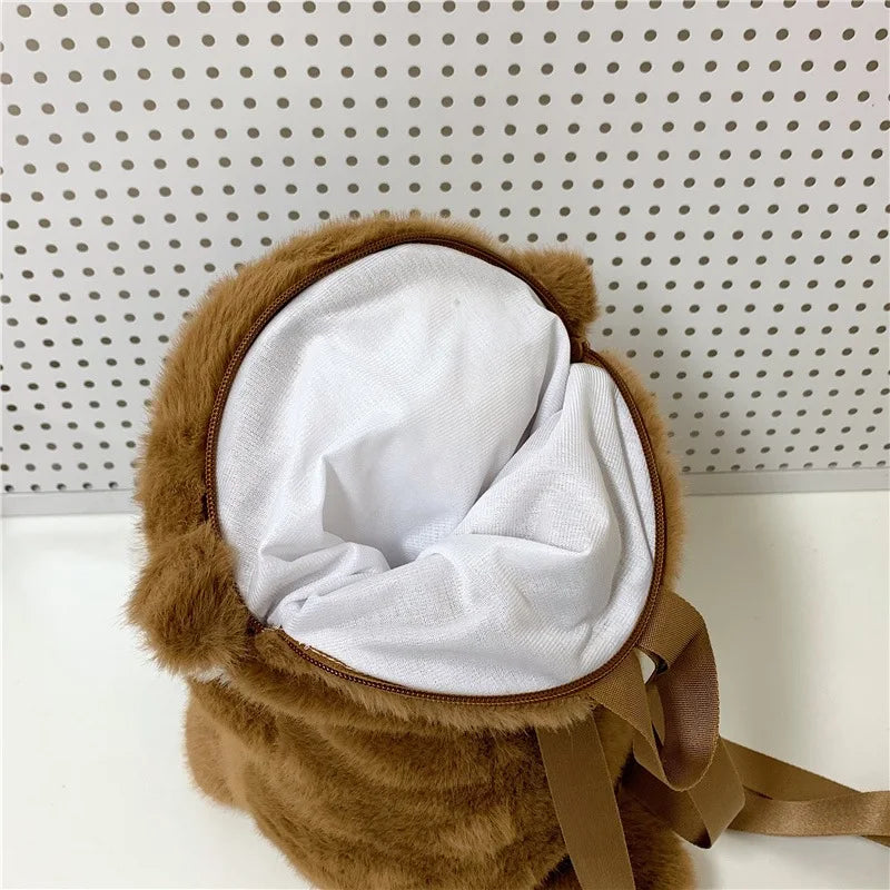 Otter Plush Backpack – Cute Stuffed Animal Bag for Kids & Girls