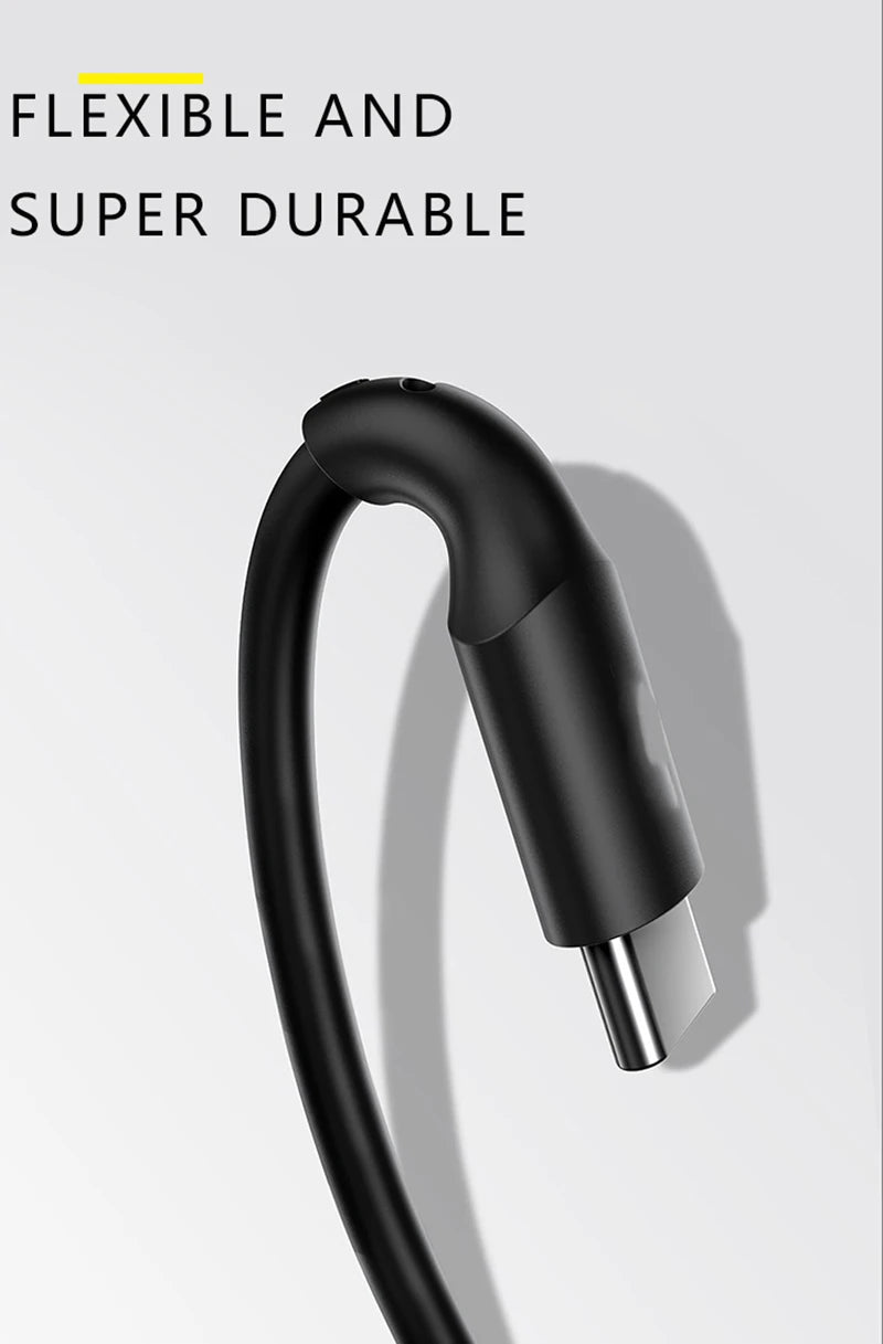 Retractable Fast Charging Spring Cable — USB-C & Lightning