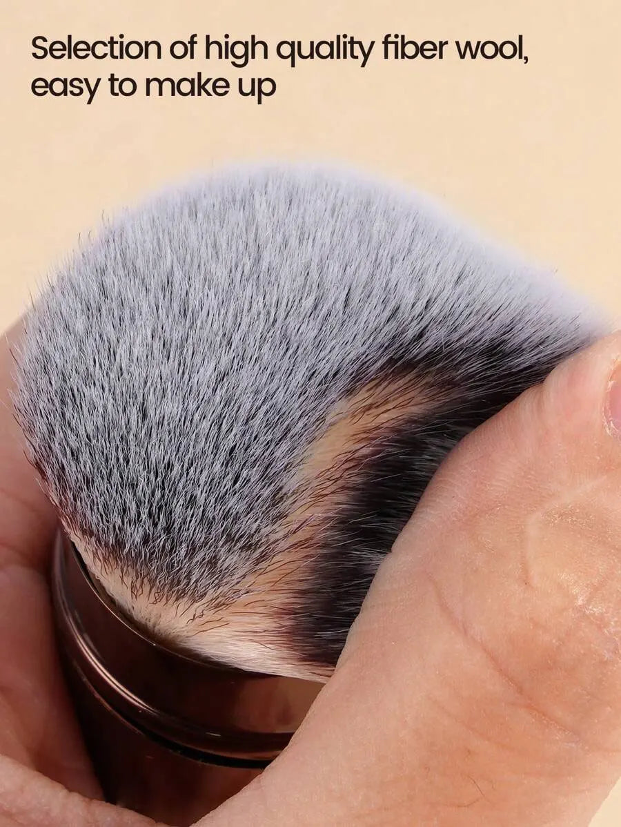 Retractable Professional Face Makeup Brush — Ultra-Soft Blush & Powder