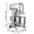 SucceBuy 10Qt 450W Commercial Food Mixer – 3-Speed, Heavy Duty Stainless Steel Whisk & Beater