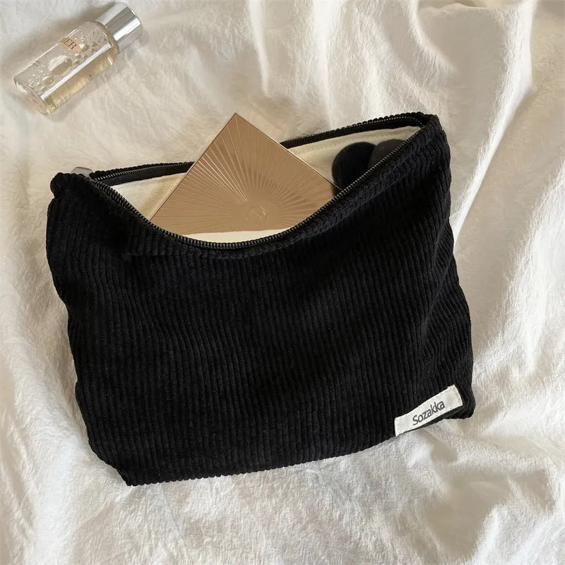 Women's Sweet Cosmetic Makeup Bag – Large Zipper Purse Pouch for Travel & Daily Organizer